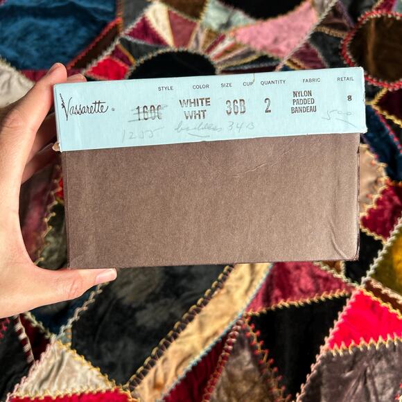 Vintage 1958 Hollywood Vassarette Circle Stitch Backless Pin Up Bullet Bra 36B - Picture 8 of 13